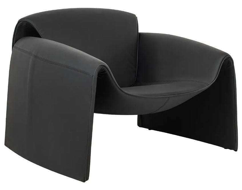 FOTEL DESIGNERSKI FLESSI CZARNY
